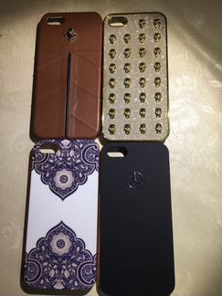 Кожа чехол-накладка Ferrari,Mercedes др.на Iphon 5