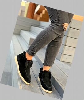 Лоферы с мехом Loro Piana