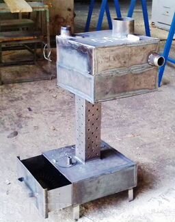 18107 Печь на отработке с водяным контуром