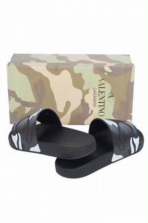 Мужские шлепанцы - Camo Black