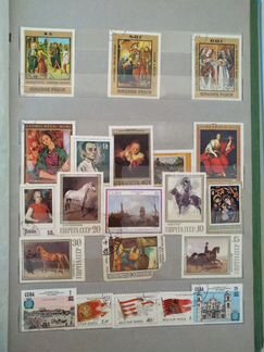 Старые марки в старом альбоме