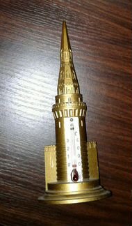 1957год-СССР. Термометр -кремлевская башня (металл