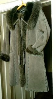 Дубленка verismo натуральная серая размер 44-46