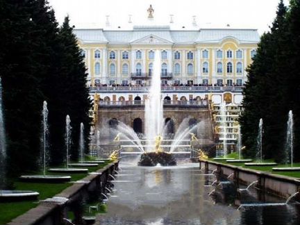 Постеры фонтаны Петергофа