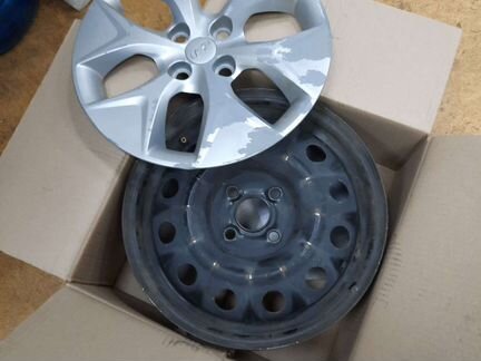 Диски на солярис с колпаками R15