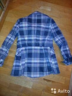 Пиджак плотный в клетку