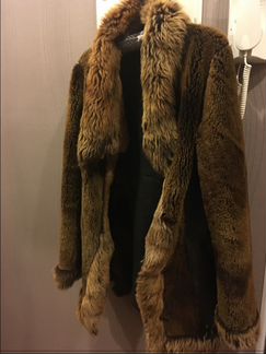 Дубленка женская (натуральная) с кож вставками