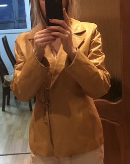 Куртка-пиджак натуральная кожа (Италия)