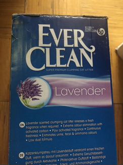 Наполнитель комкующийся, элитный, с лавандой. Новы