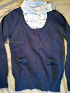 Джемпер обманка новая хлопок 95