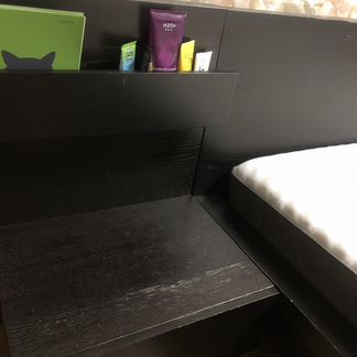 Кровать двухспальная с матрасом бу