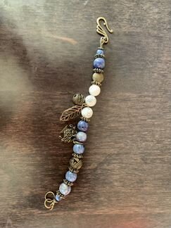 Браслет авторский, с натуральным камнем. Новый