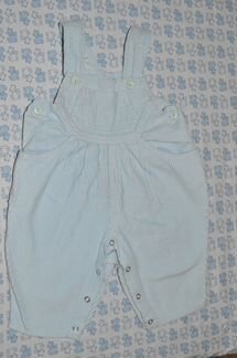 Полукомбинезон голубой вельветовый Италия Bimbus