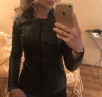 Куртка кожанная