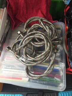 Подводка гибкая для воды 80см гайка-гайка