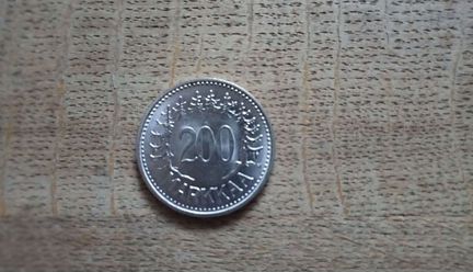 Финляндия 200 марок 1956 год Серебро