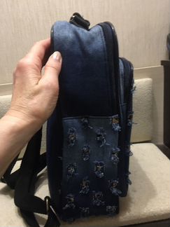 Джинсовый рюкзак-сумка