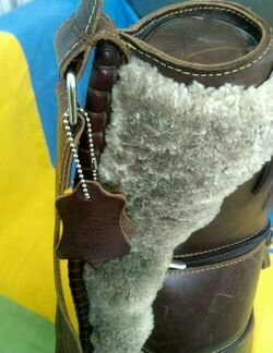 Новый тубус-сумка ручной работы Кожа. Мех. Унисекс