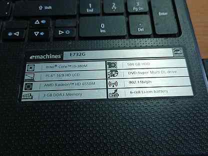 Ноутбук Emachines E732 Цена