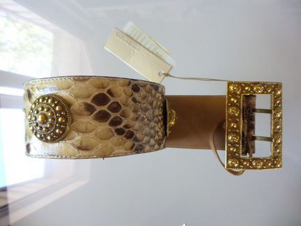 Ремень Roberto Cavalli питон кожа оригинал