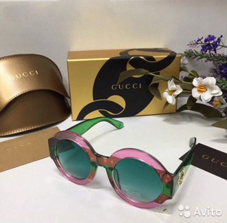Очки gucci красные с зеленым арт.1-54