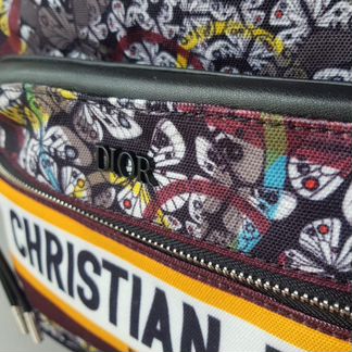 Женский рюкзак Christian Dior ткань + кожа новый