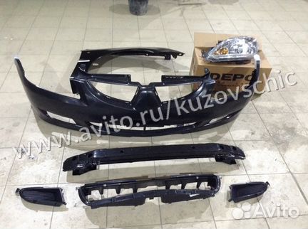 Бампер передний Митсубиси Лансер 9 2004-2006 год