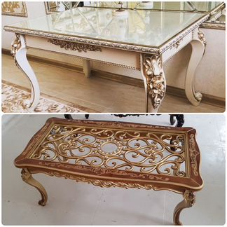 Журнальный столик резной в стиле Барокко
