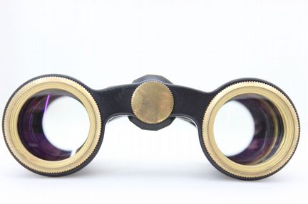 Театральный бинокль бгн 2,5x24 лзос Черный