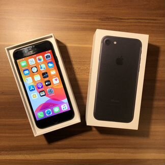 Идеальный iPhone 7 Черный (32 gb, рст, чек, 97)