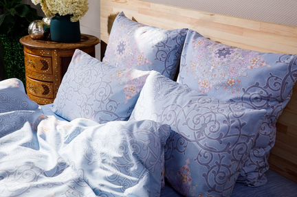 Постельное белье Nettie Цвет: Голубой (2 спал.)