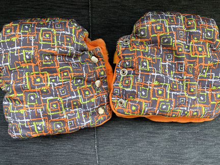 Варежки муфта для коляски санок