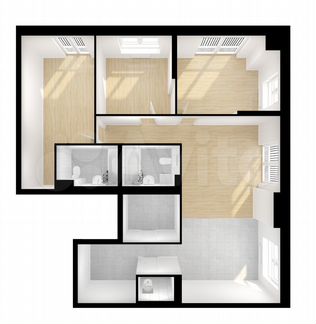 4-к квартира, 102.4 м², 16/26 эт.
