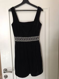 Черное платье под бархат