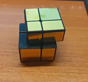 QiYi MoFangGe Mirror Blocks 2x2x2 Gold Кубик Рубик