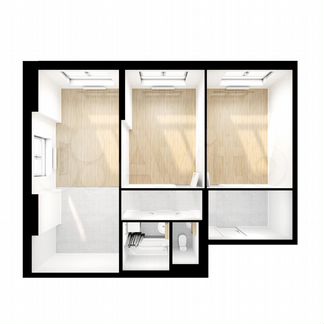 2-к квартира, 62 м², 3/24 эт.