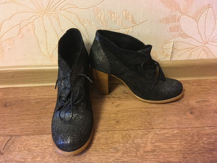 Ботильоны из кожи