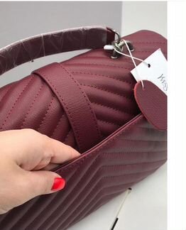 Новая сумка кроссбоди Saint Laurent бордовая