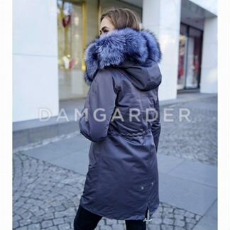 Парка новая с натуральным теплым мехом