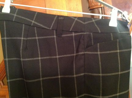 Брюки-клёш в клетку раз.54-56