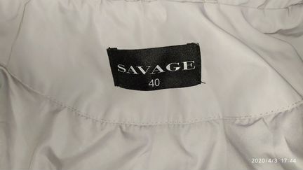 Стеганное пальто savage. Размер 40