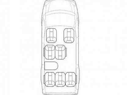 Газель 8 мест схема салона