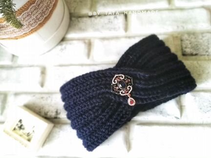 Вязаная повязка на голову