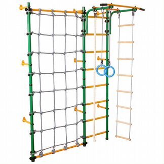 Новая шведская стенка с канатным лазом