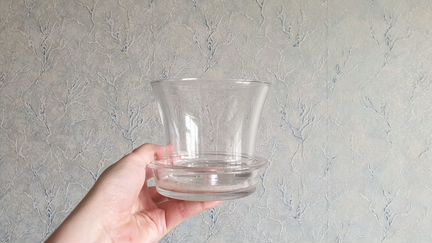 Стеклянный горшок для цветов