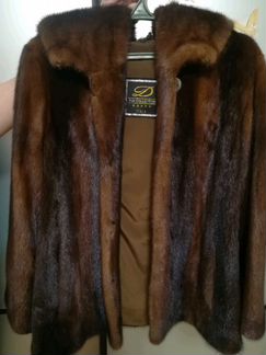 Шуба норка р.46 в отличном состоянии