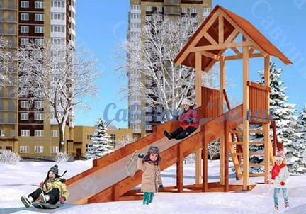 Зимняя горка Зима 5
