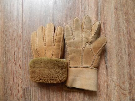 Перчатки 7.5 раз. зимние натуральный мех б/у