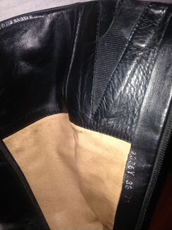 Сапоги демисезонные кожаные