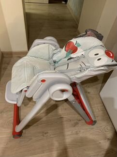 Стульчик для кормления chicco polly 2start слонено